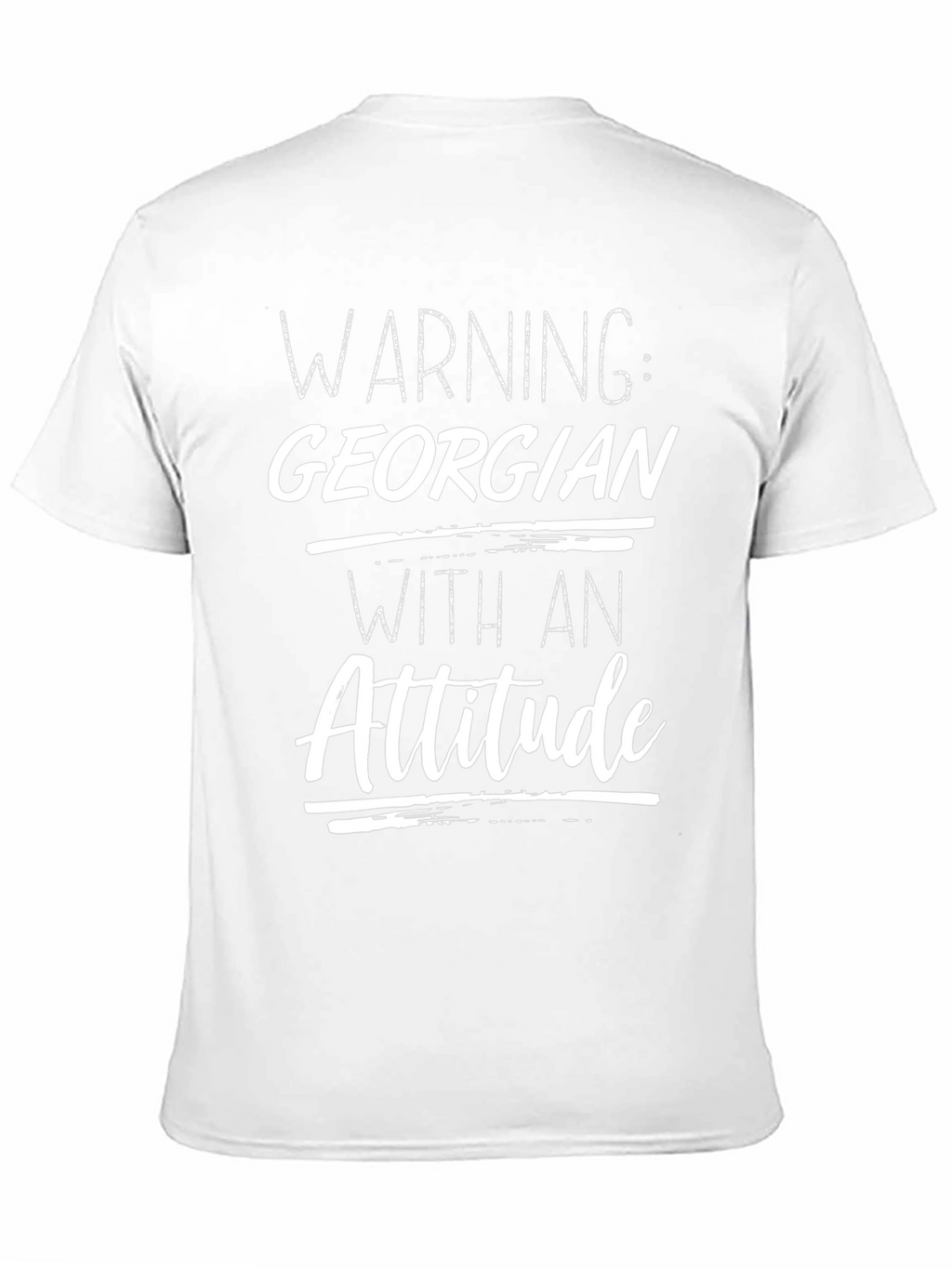Warning Georgian Attitude Graphic T-Shirt