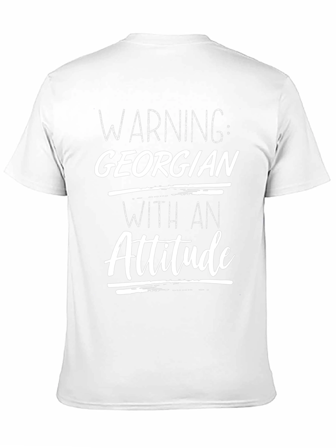 Warning Georgian Attitude Graphic T-Shirt