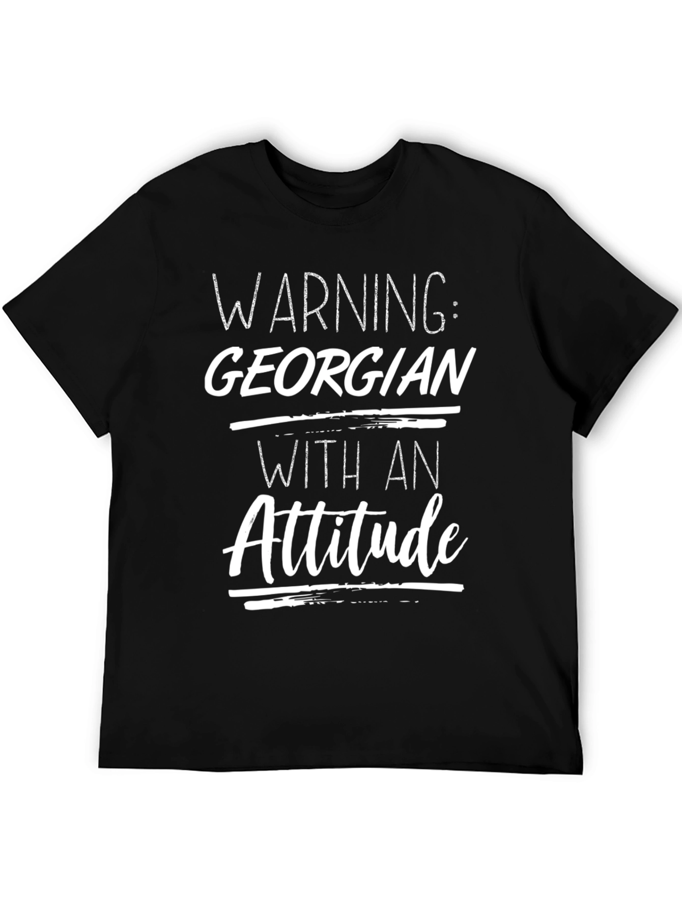 Warning Georgian Attitude Graphic T-Shirt