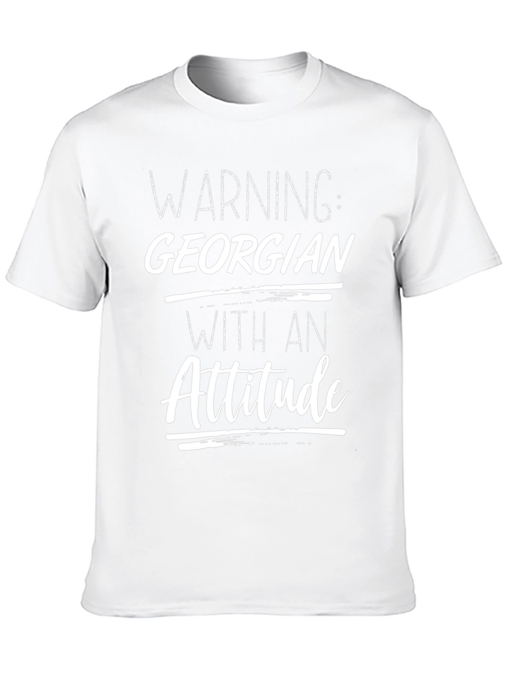 Warning Georgian Attitude Graphic T-Shirt