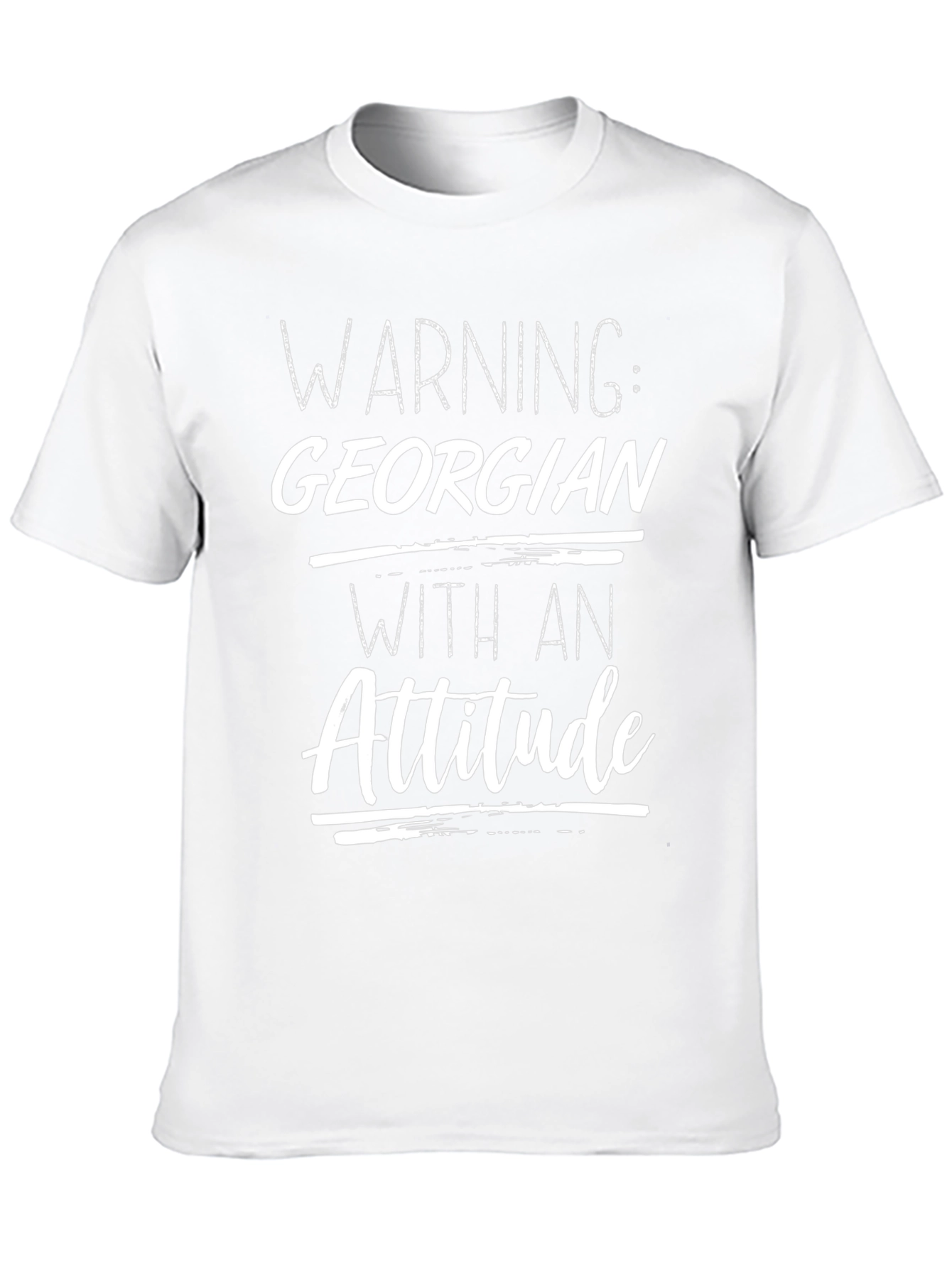 Warning Georgian Attitude Graphic T-Shirt