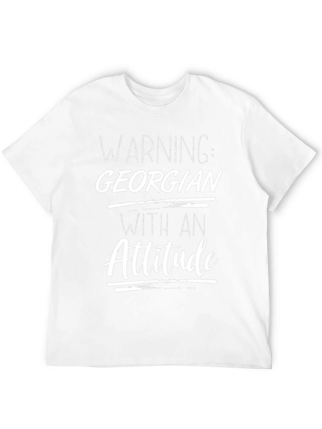 Warning Georgian Attitude Graphic T-Shirt