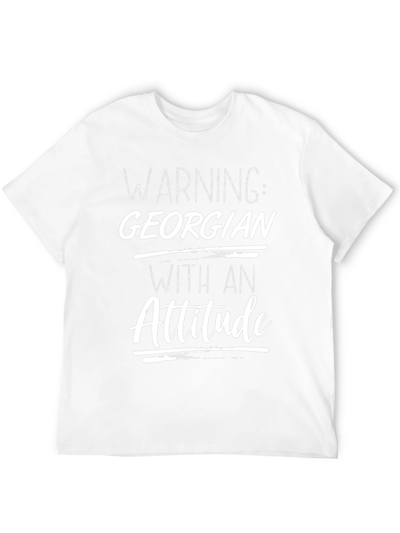 Warning Georgian Attitude Graphic T-Shirt