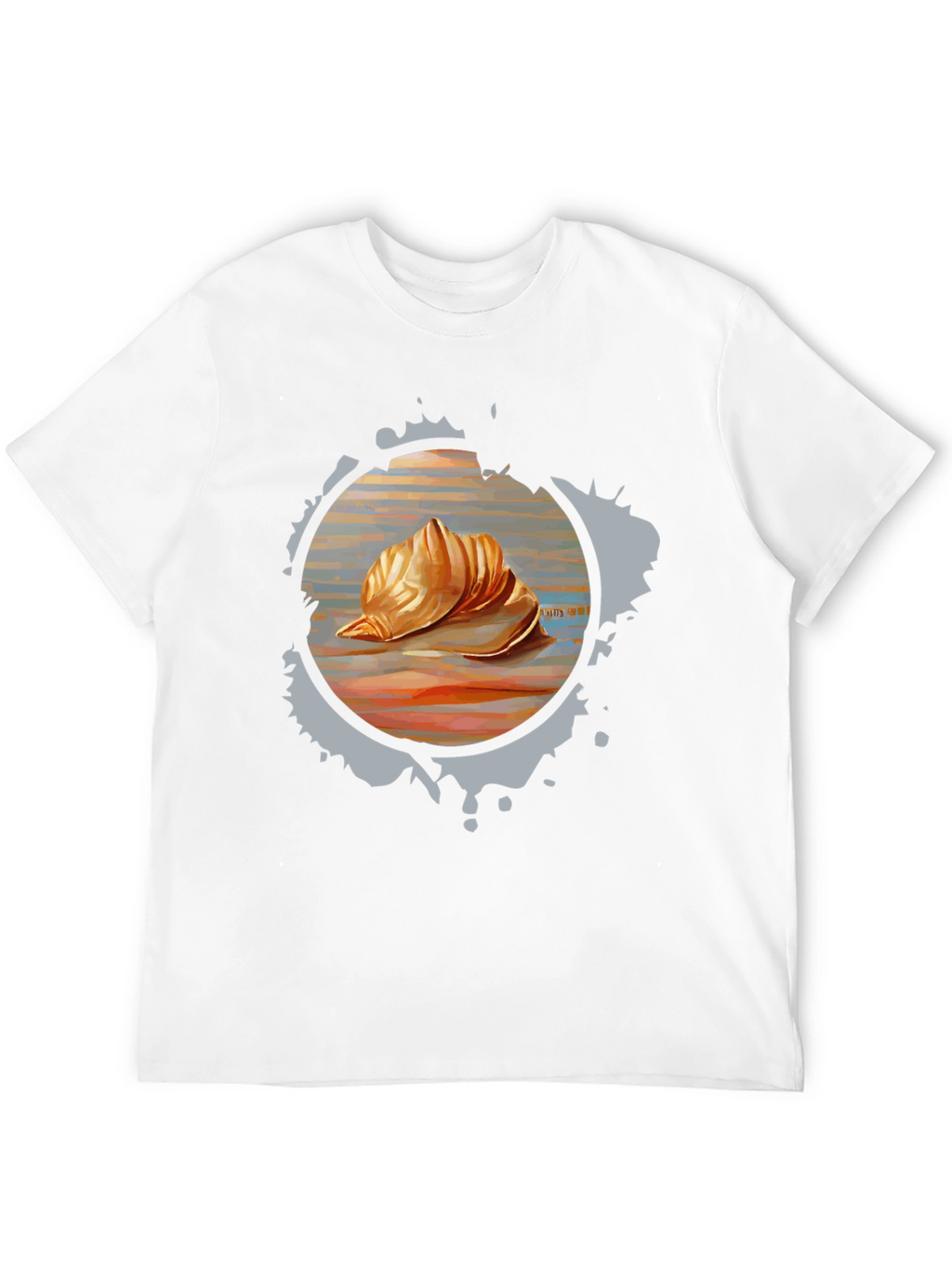 Seashell Graphic Tee - Unique Design Soft Fabric