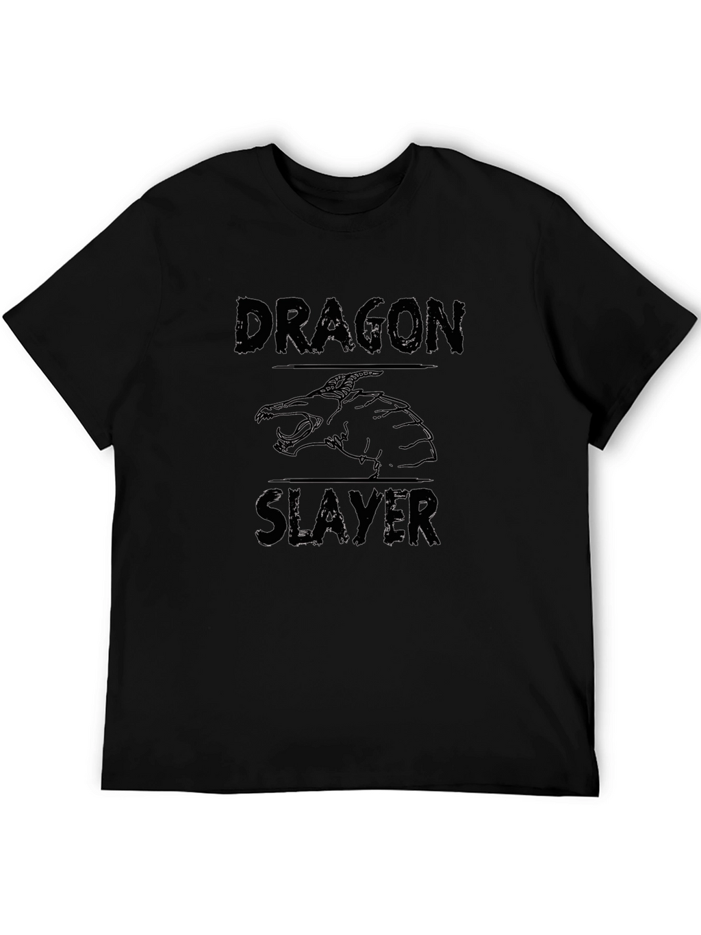 Dragon Slayer Graphic Black T-Shirt