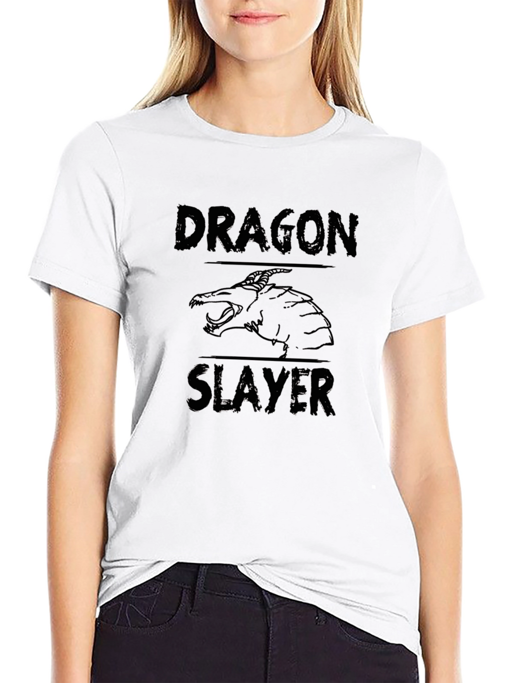Dragon Slayer Graphic Black T-Shirt