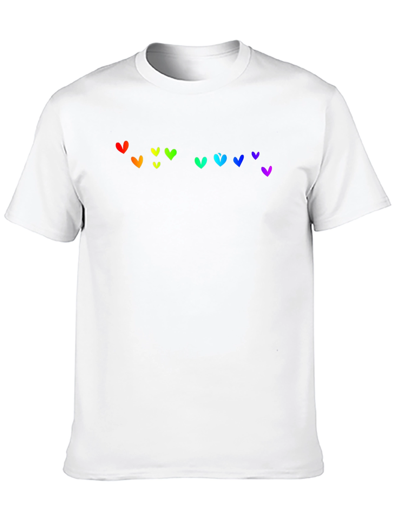 Rainbow Heart Graphic Black T-Shirt
