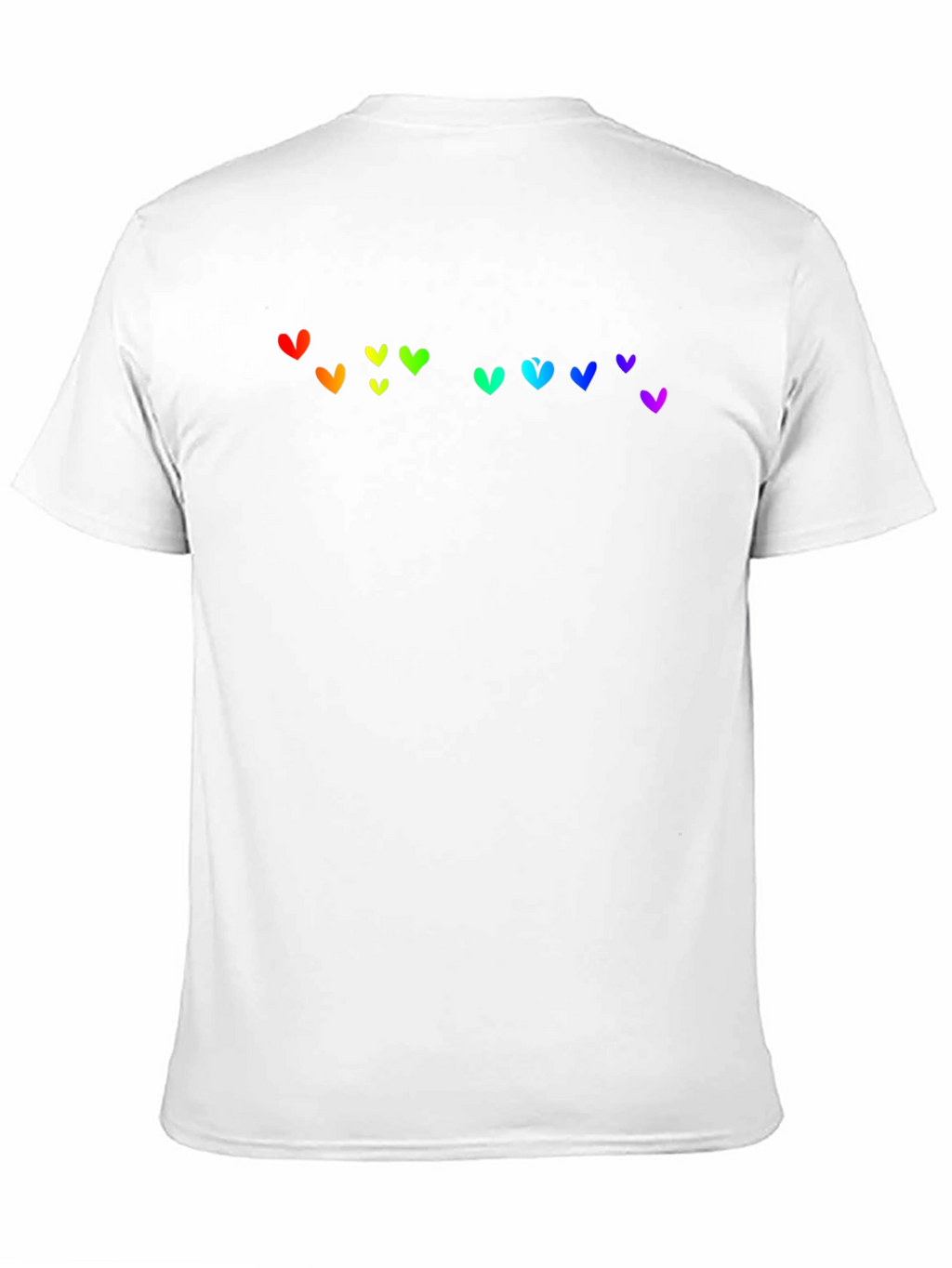 Rainbow Heart Graphic Black T-Shirt