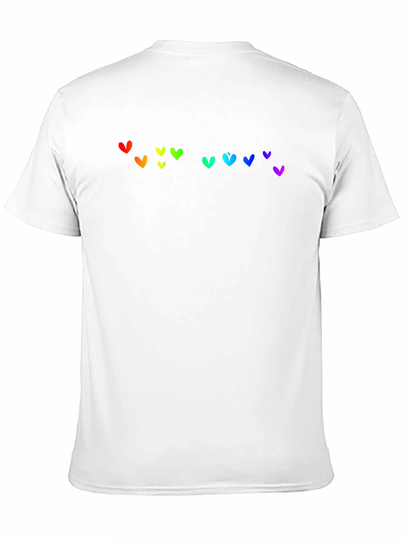 Rainbow Heart Graphic Black T-Shirt