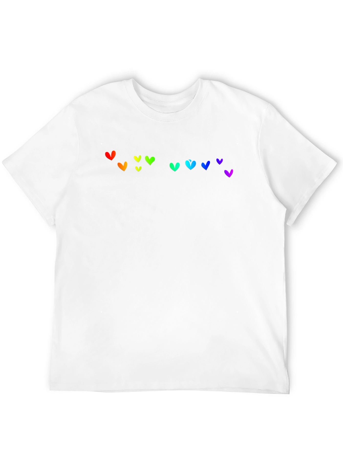 Rainbow Heart Graphic Black T-Shirt