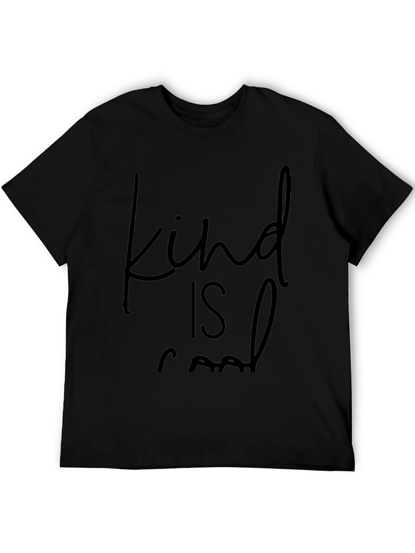 Kind is Cool Graphic Tee - Soft Black Shirt