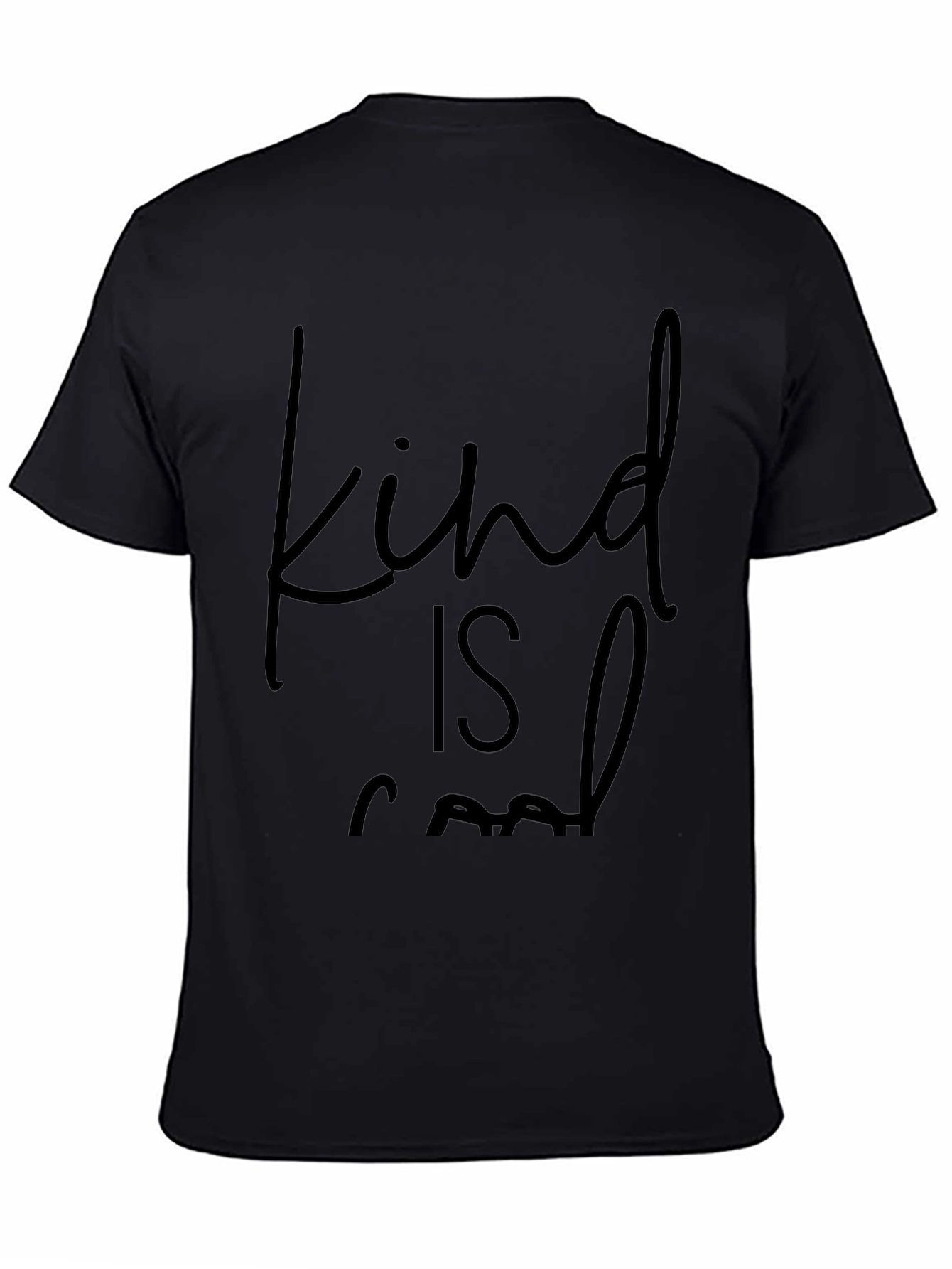 Kind is Cool Graphic Tee - Soft Black Shirt