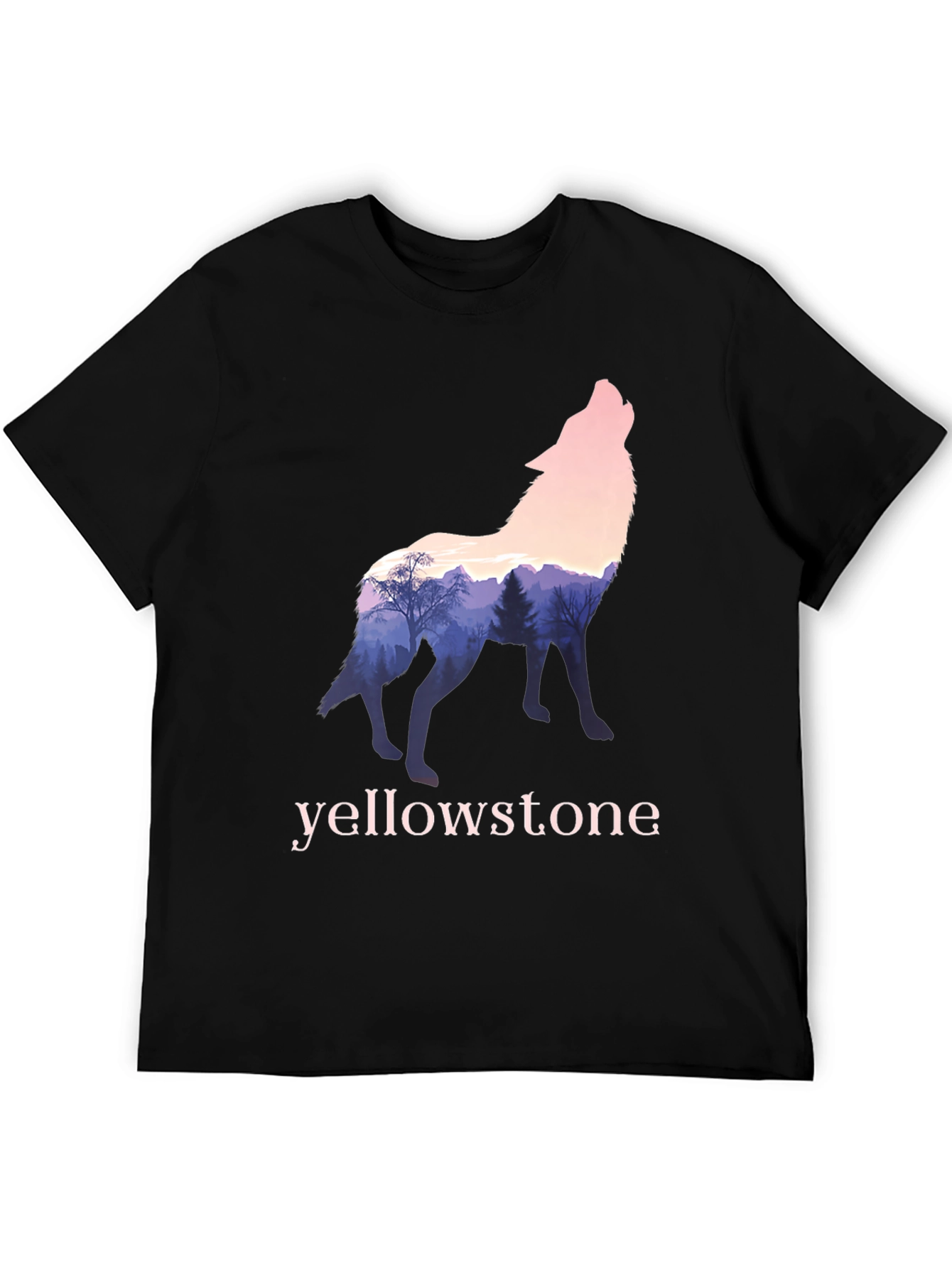 Yellowstone Wolf Graphic Tee - Nature Inspired Design