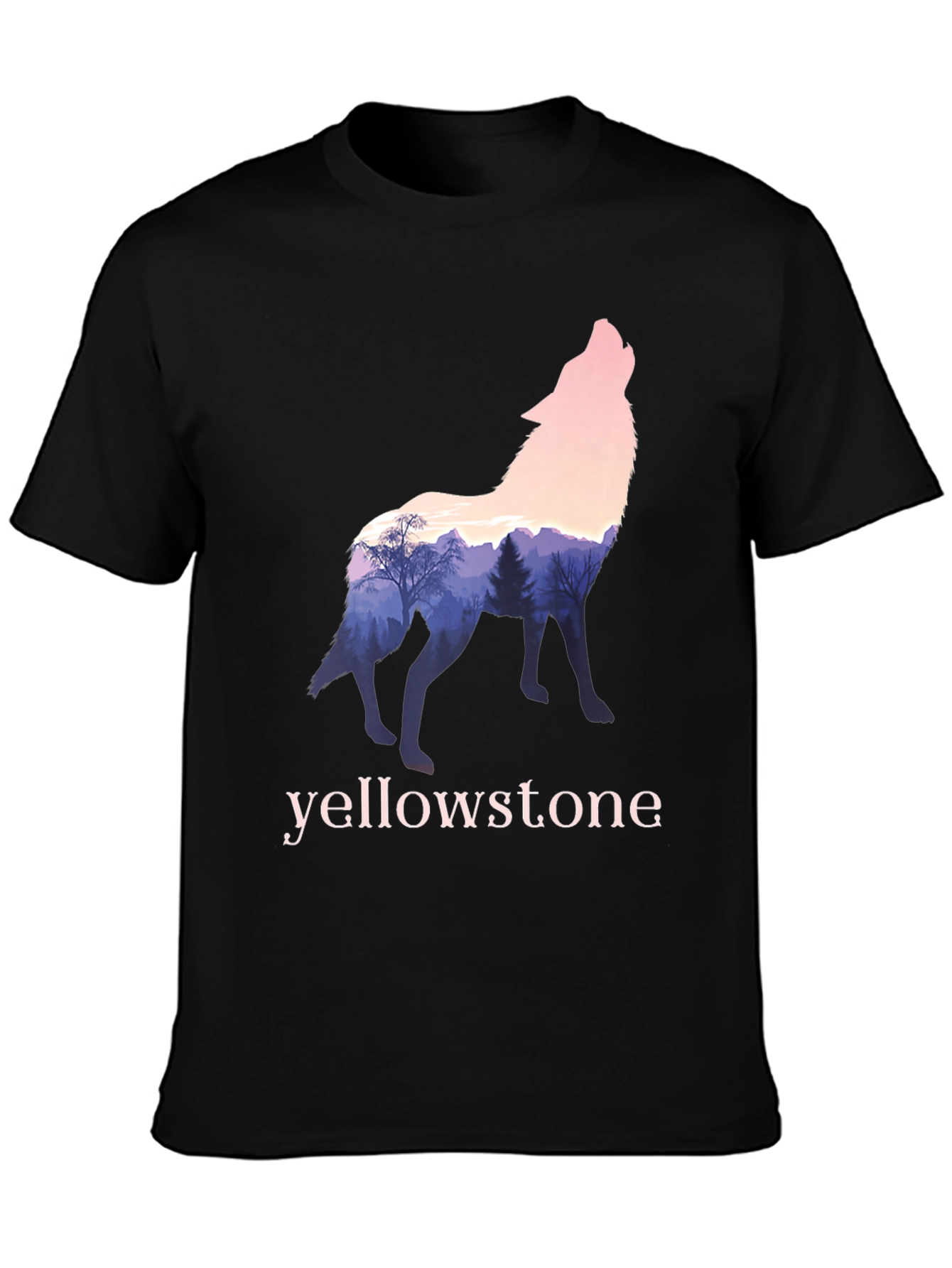 Yellowstone Wolf Graphic Tee - Nature Inspired Design