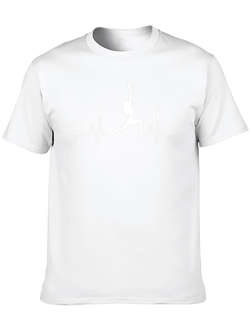 Yoga Heartbeat T-Shirt - Black