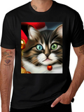 Heterochromia Cat T-Shirt