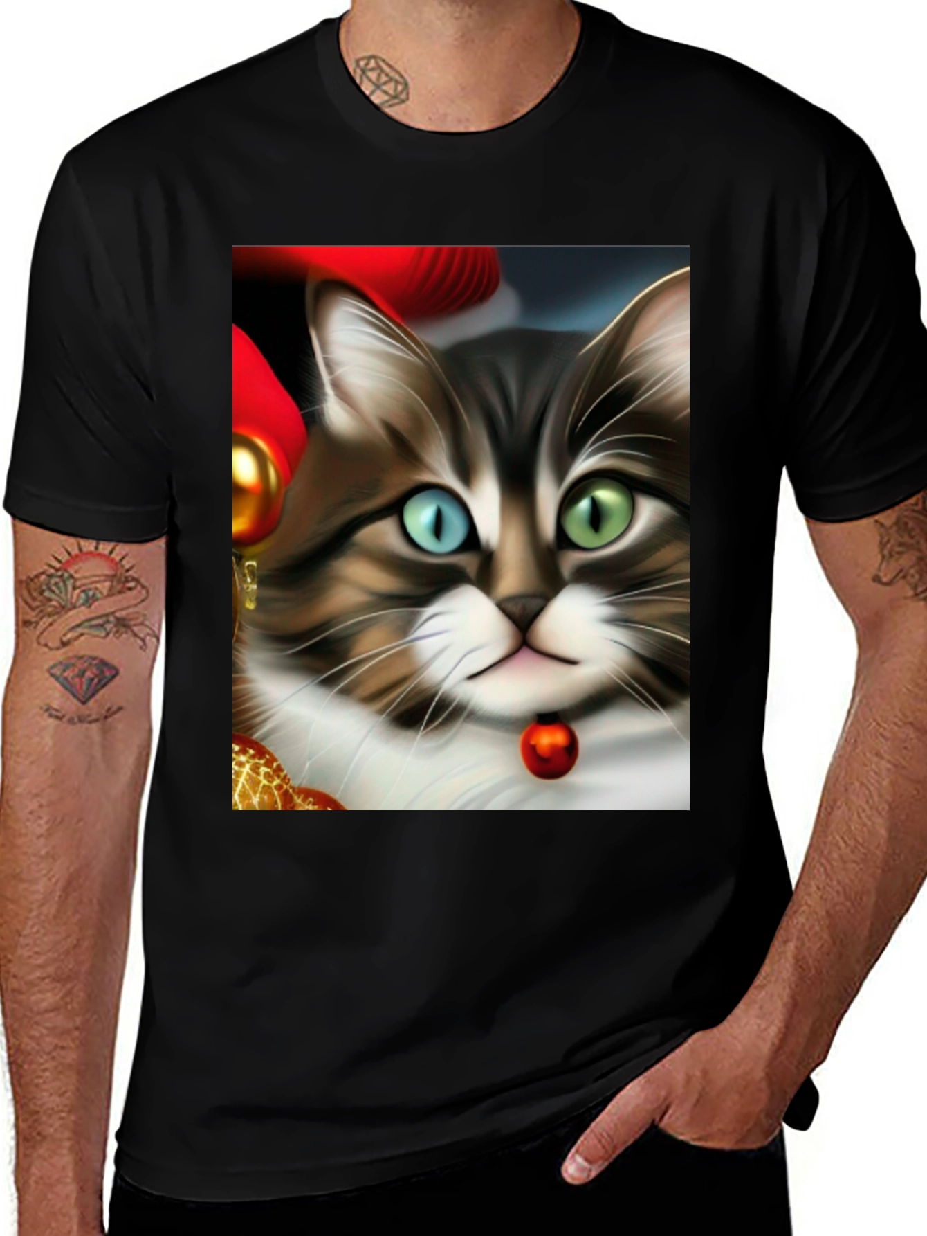 Heterochromia Cat T-Shirt