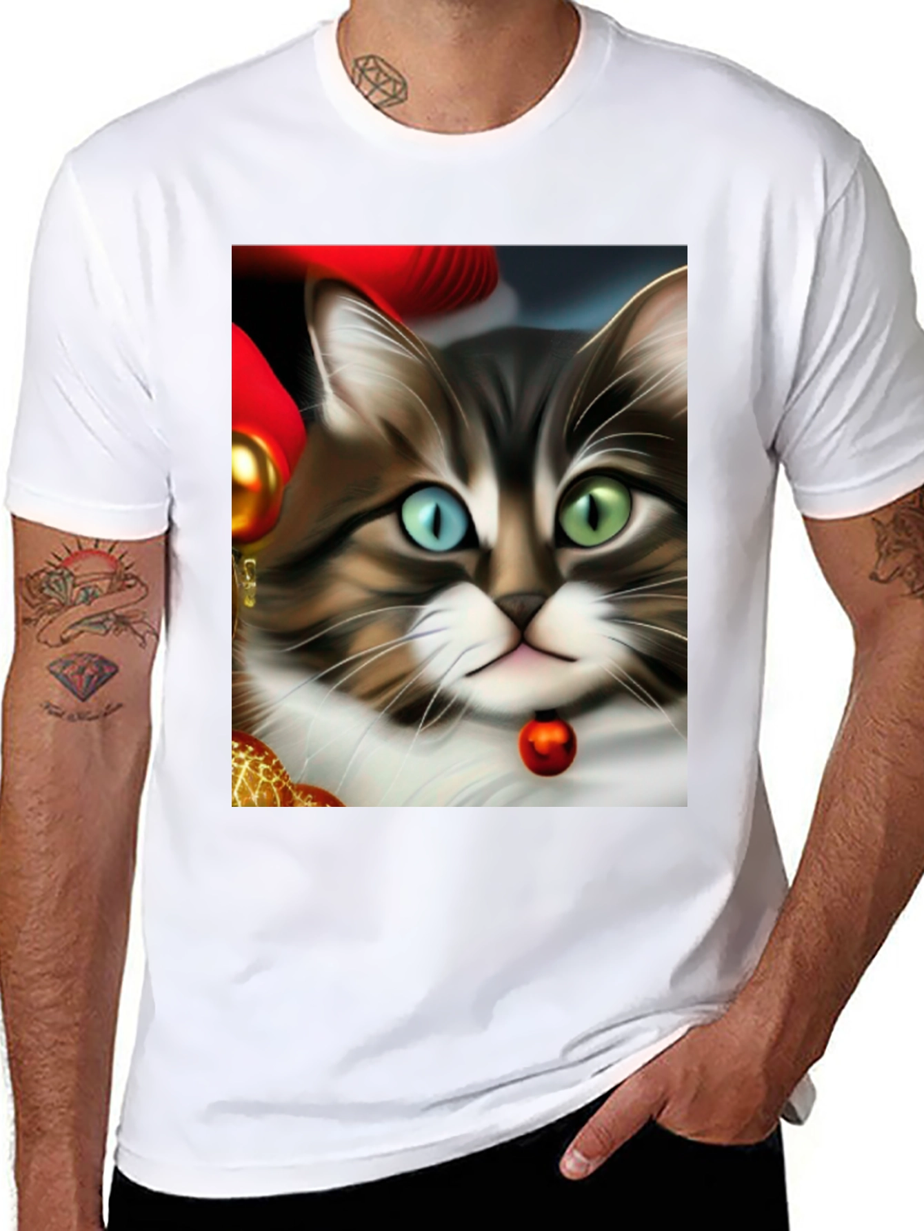 Heterochromia Cat T-Shirt