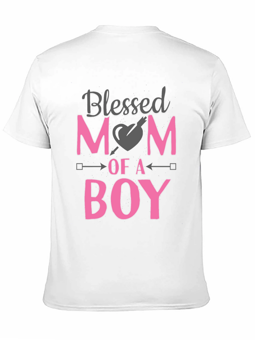 Blessed Mom of a Boy Black T-Shirt