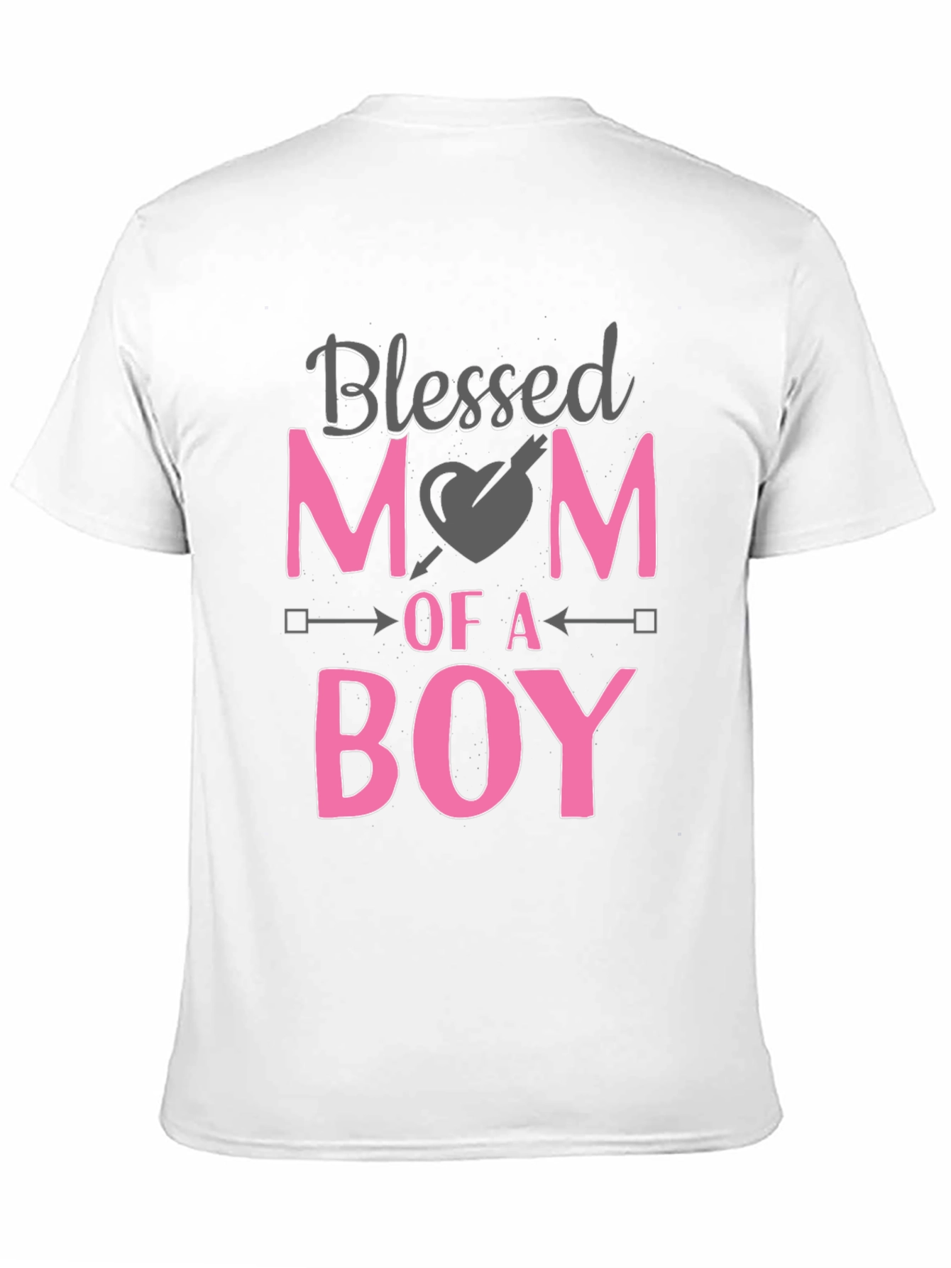 Blessed Mom of a Boy Black T-Shirt
