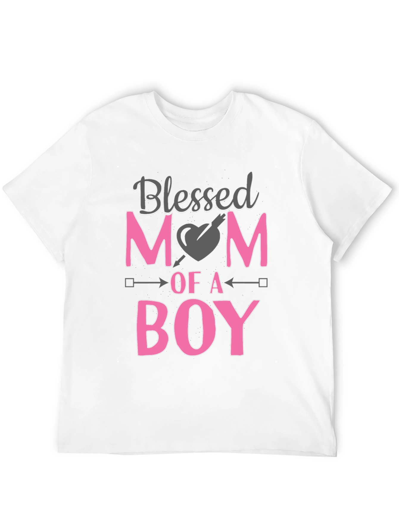 Blessed Mom of a Boy Black T-Shirt