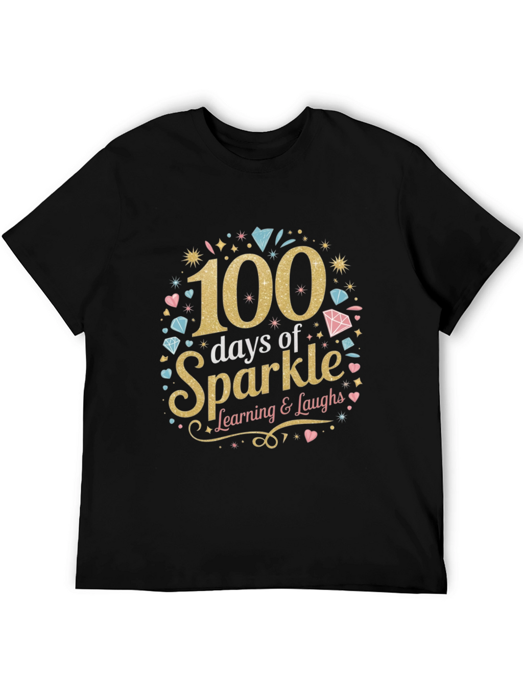 100 Days of Sparkle T-Shirt Learning Tee