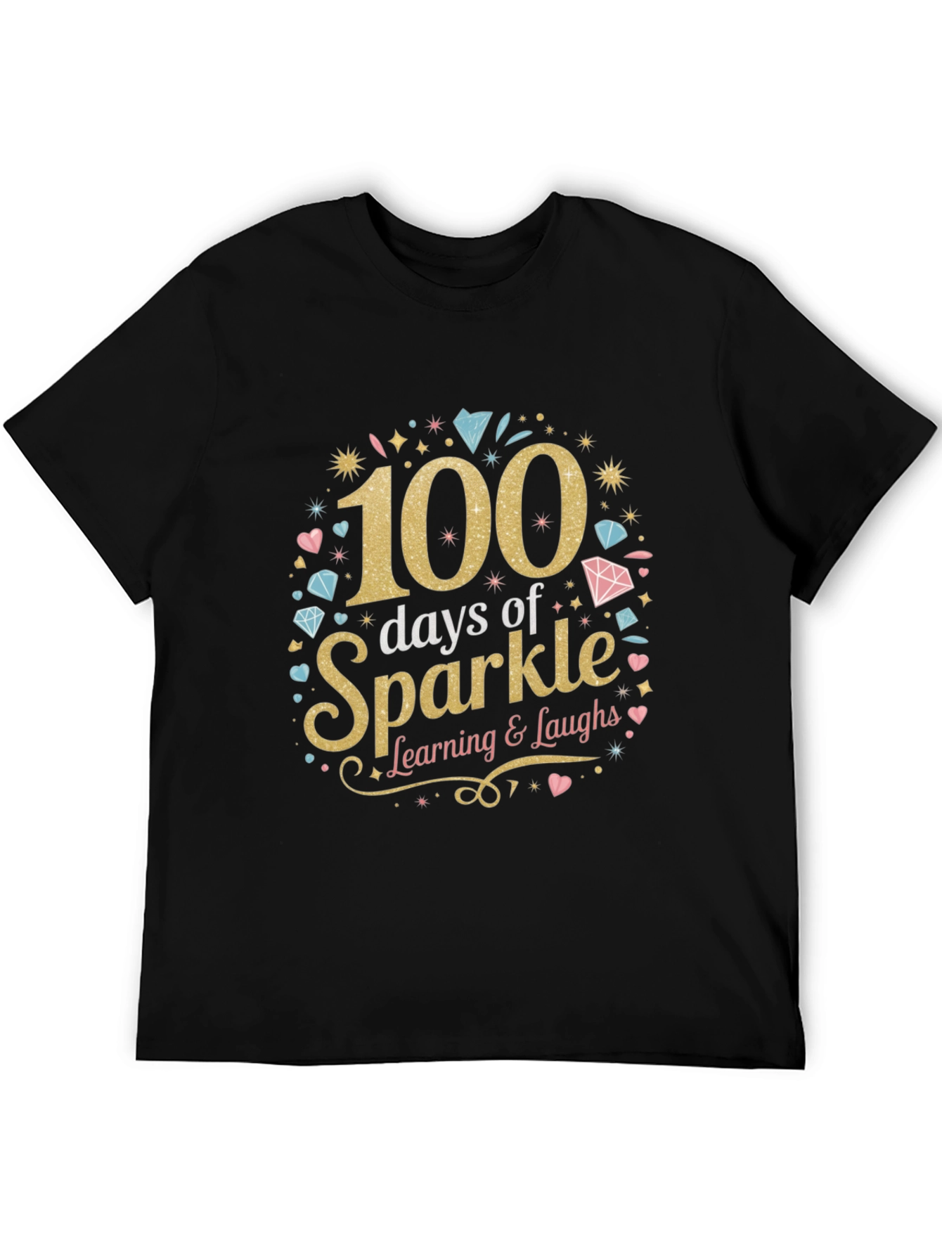100 Days of Sparkle T-Shirt Learning Tee