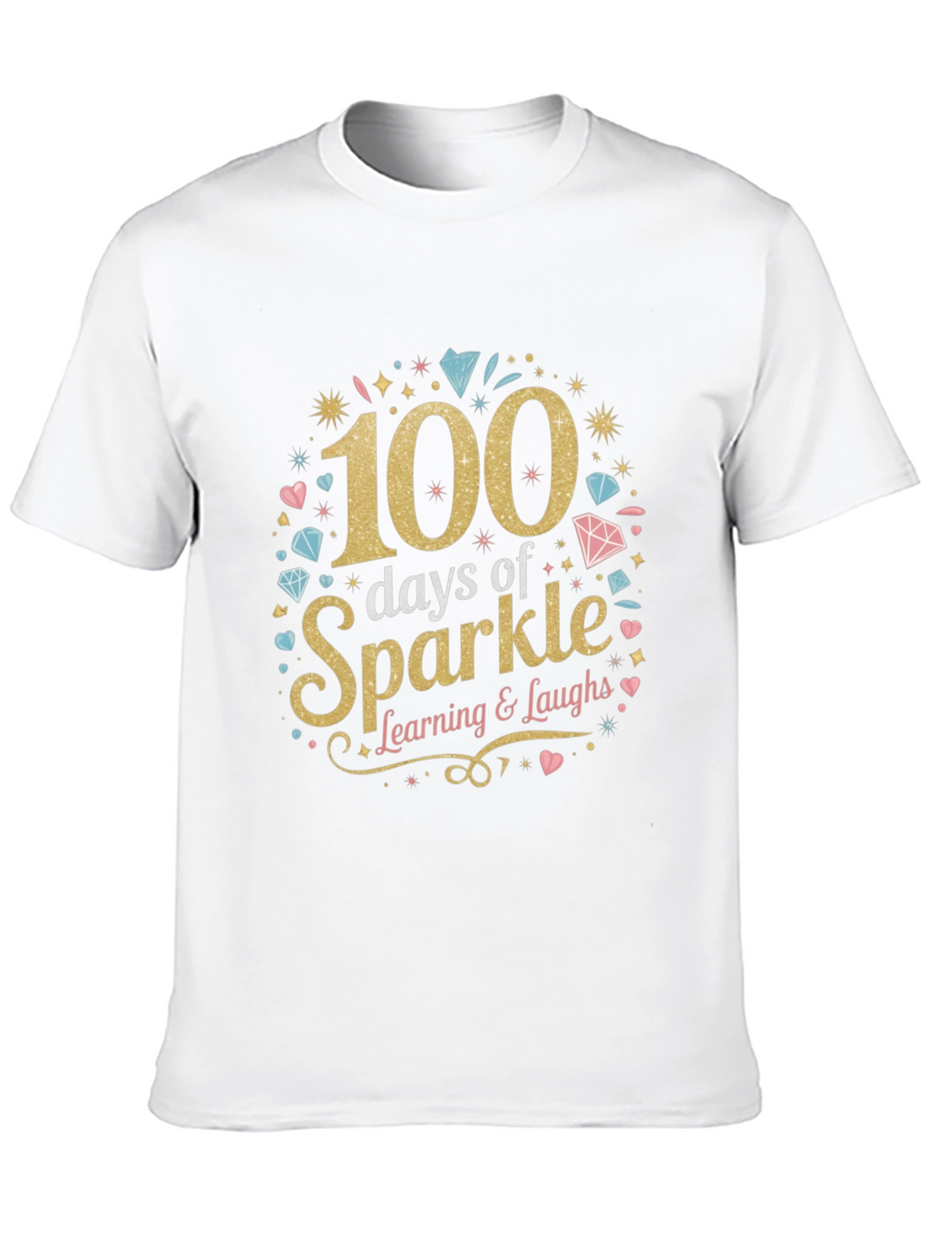 100 Days of Sparkle T-Shirt Learning Tee