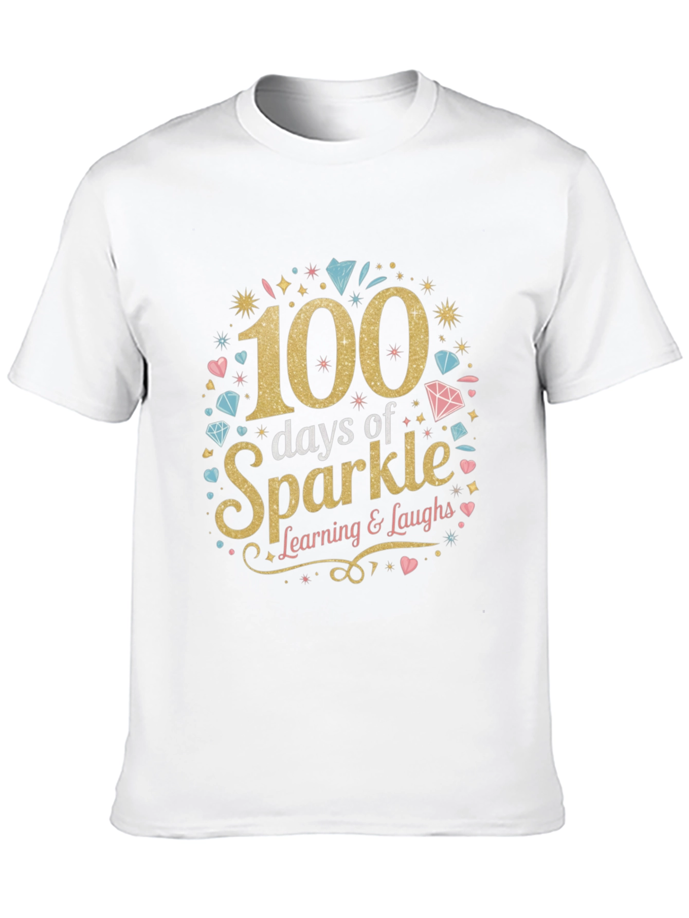 100 Days of Sparkle T-Shirt Learning Tee