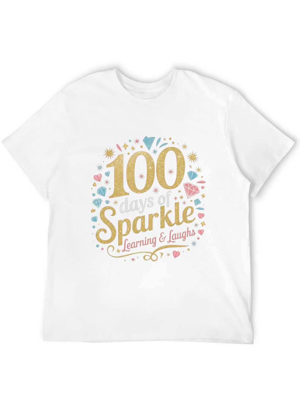 100 Days of Sparkle T-Shirt Learning Tee