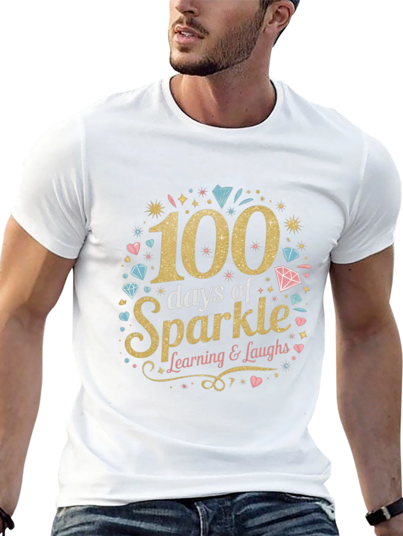 100 Days of Sparkle T-Shirt Learning Tee