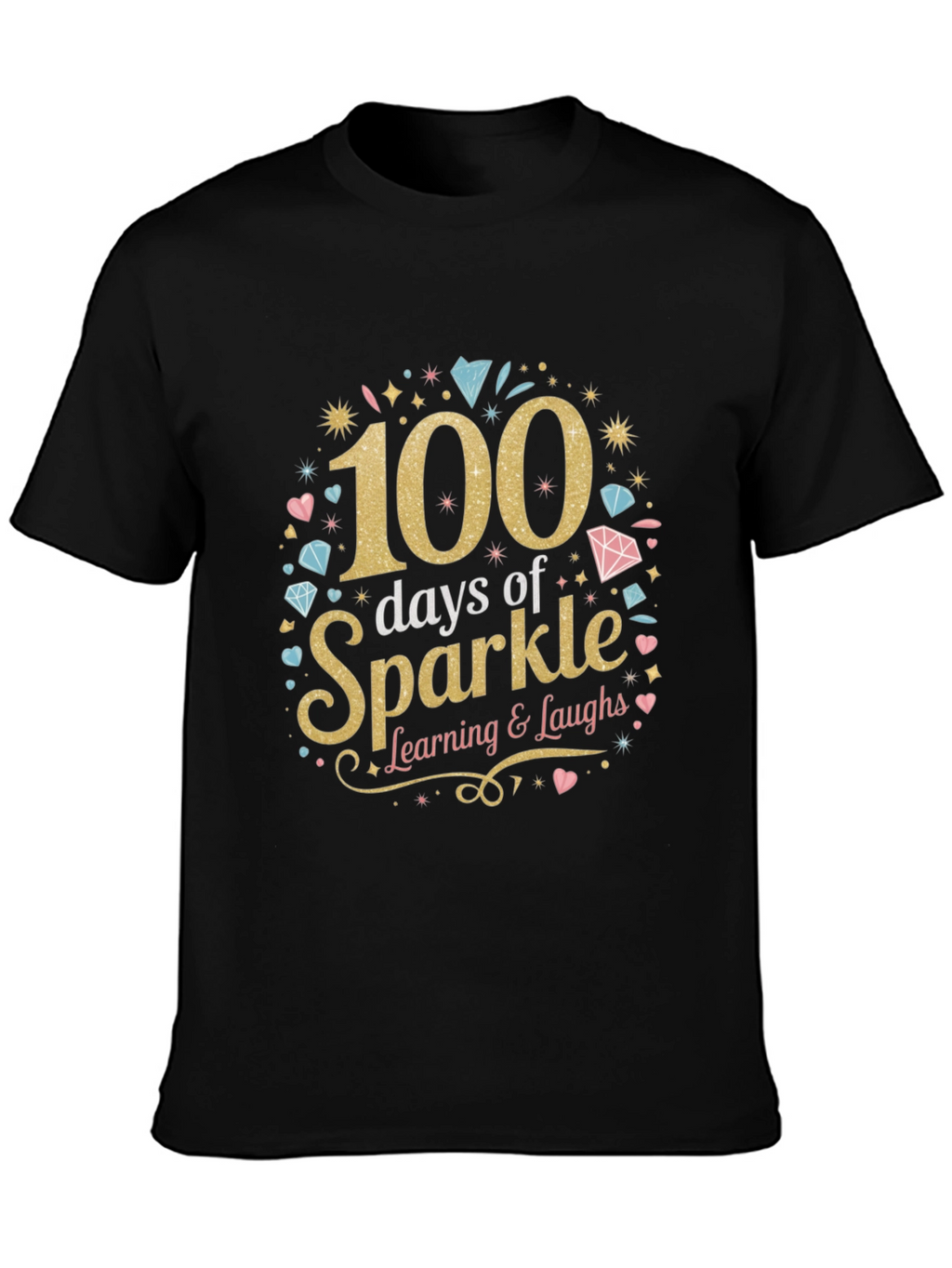 100 Days of Sparkle T-Shirt Learning Tee