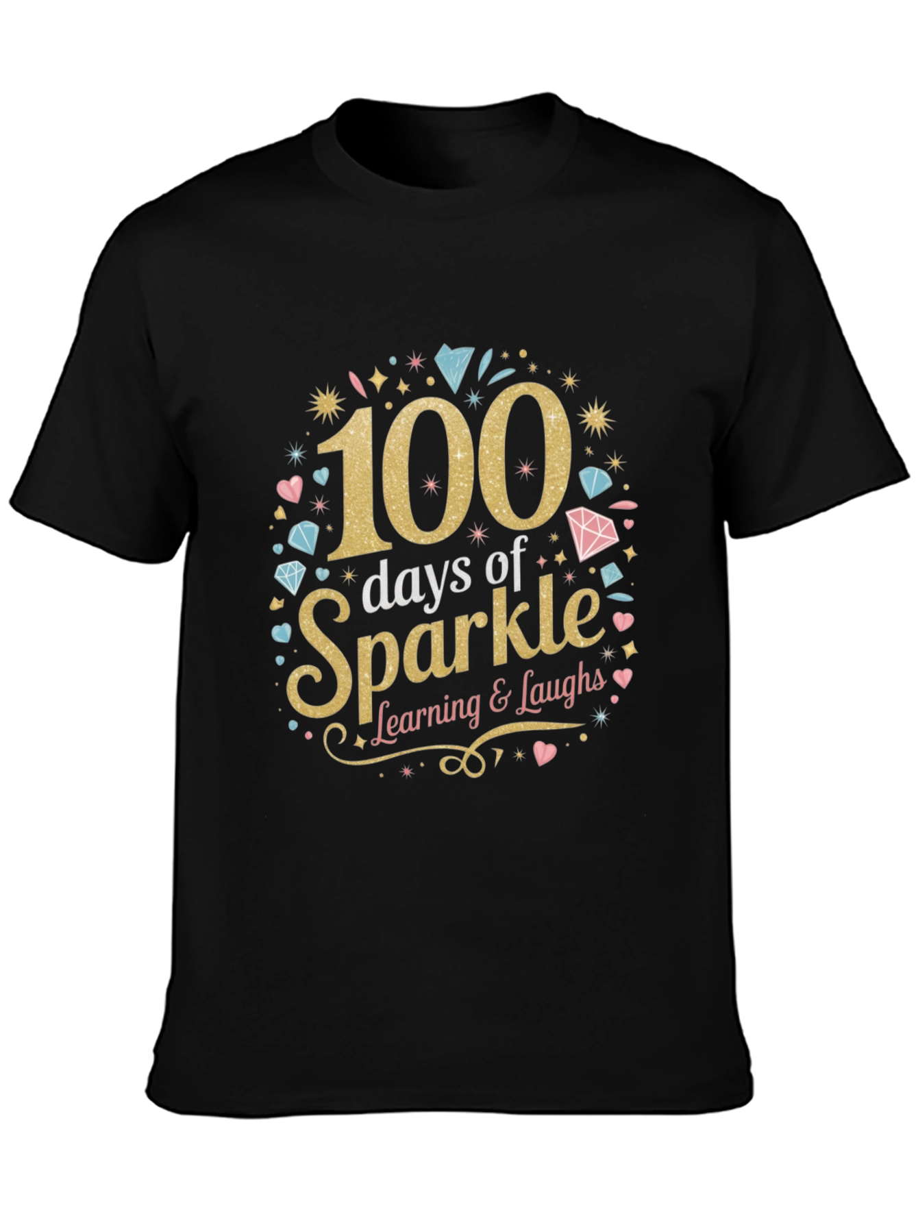 100 Days of Sparkle T-Shirt Learning Tee
