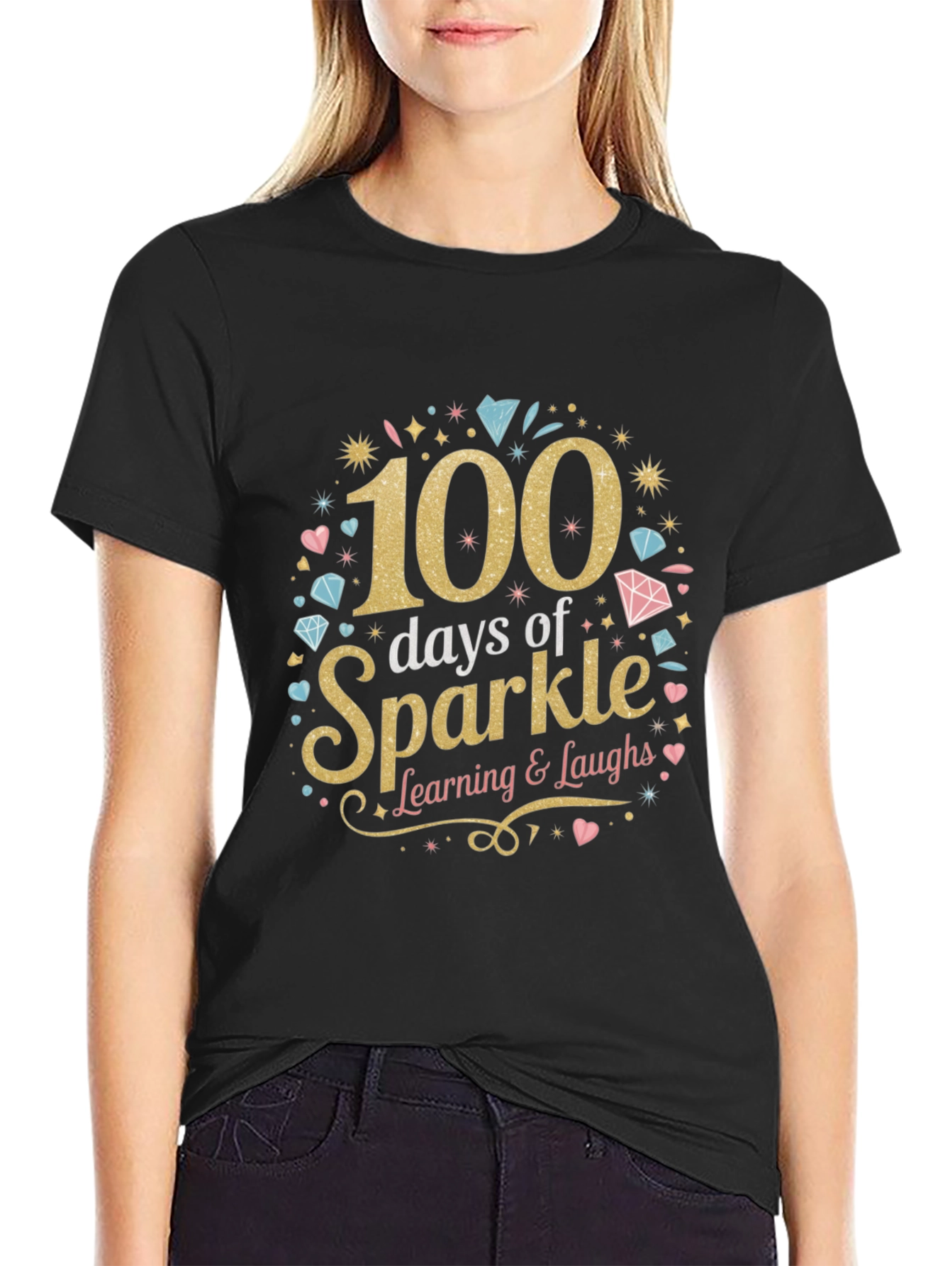 100 Days of Sparkle T-Shirt Learning Tee