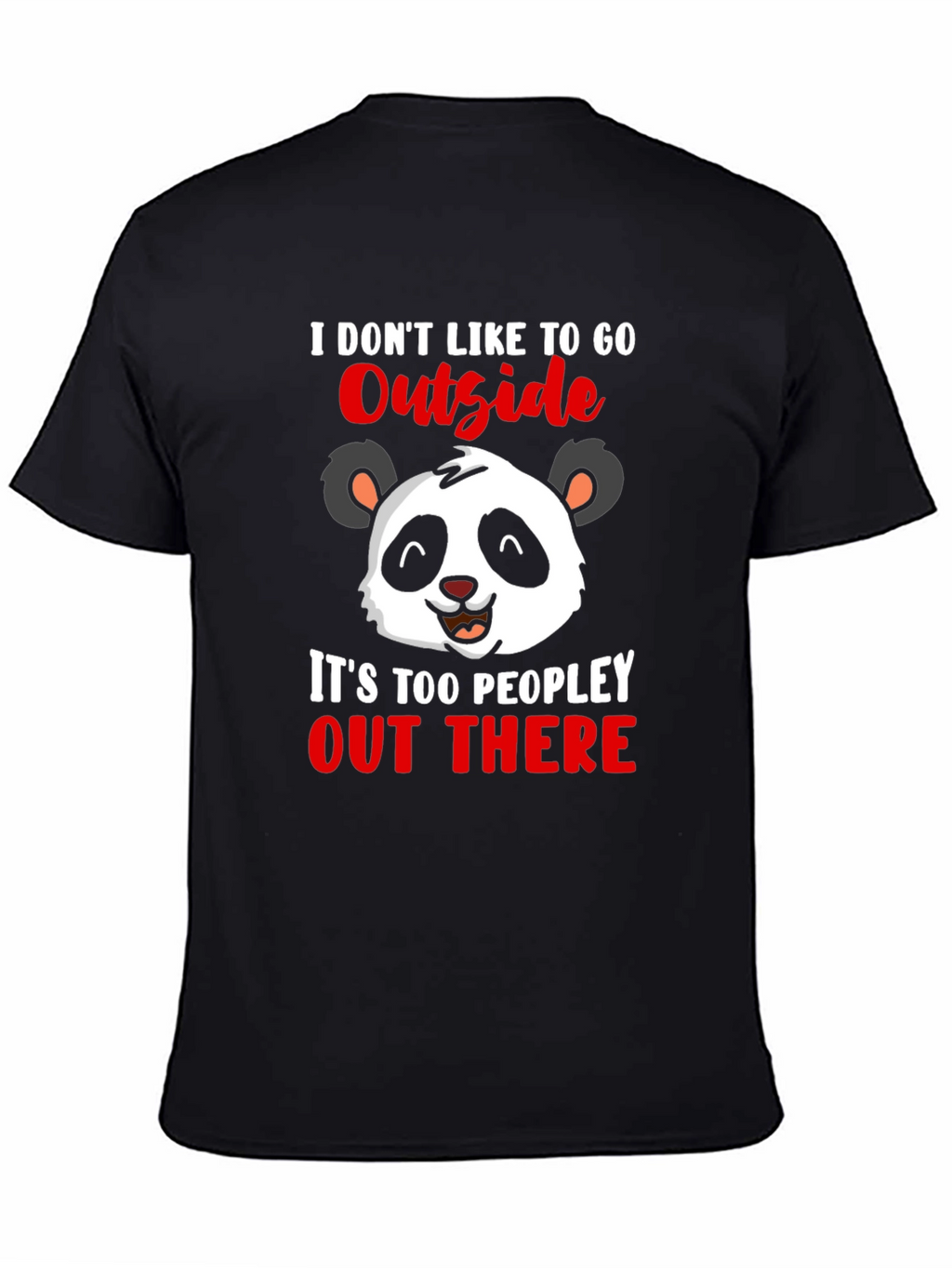 Introvert Panda Graphic T-Shirt