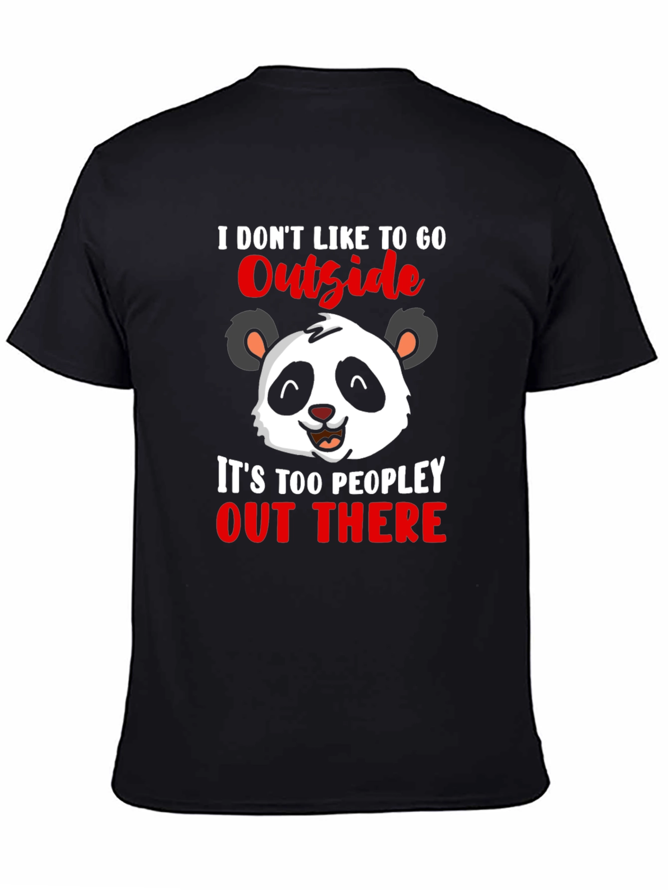 Introvert Panda Graphic T-Shirt