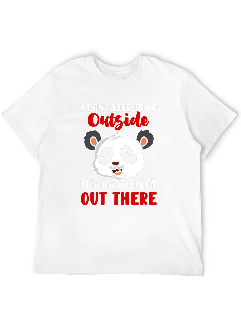 Introvert Panda Graphic T-Shirt