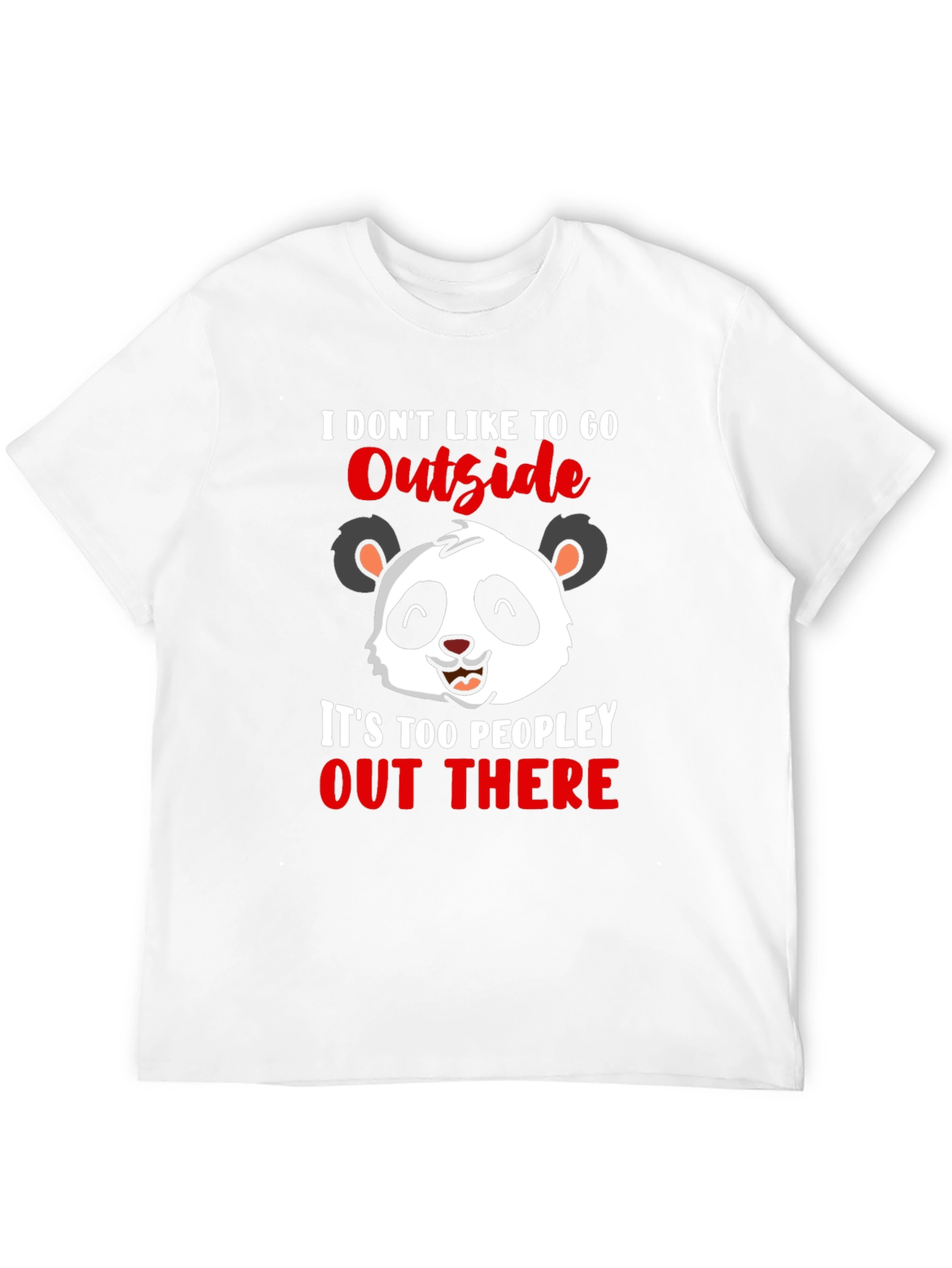 Introvert Panda Graphic T-Shirt