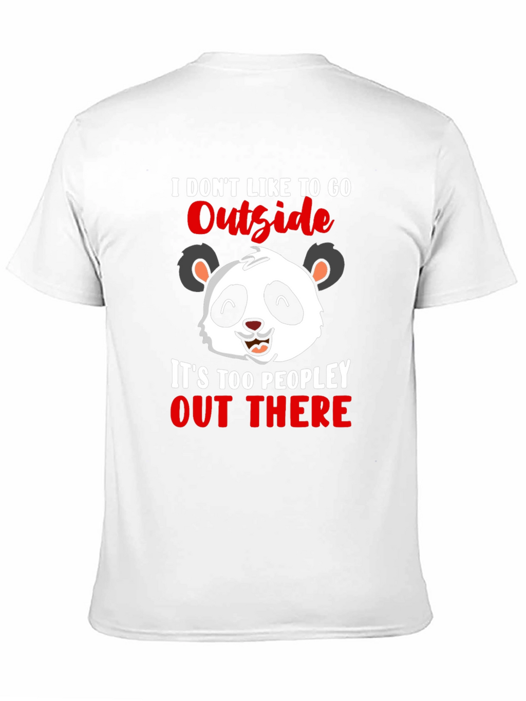 Introvert Panda Graphic T-Shirt