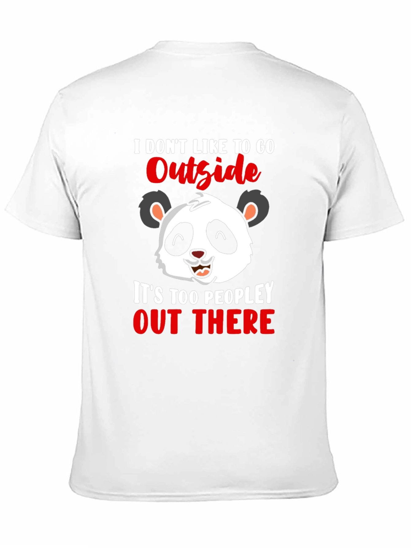 Introvert Panda Graphic T-Shirt