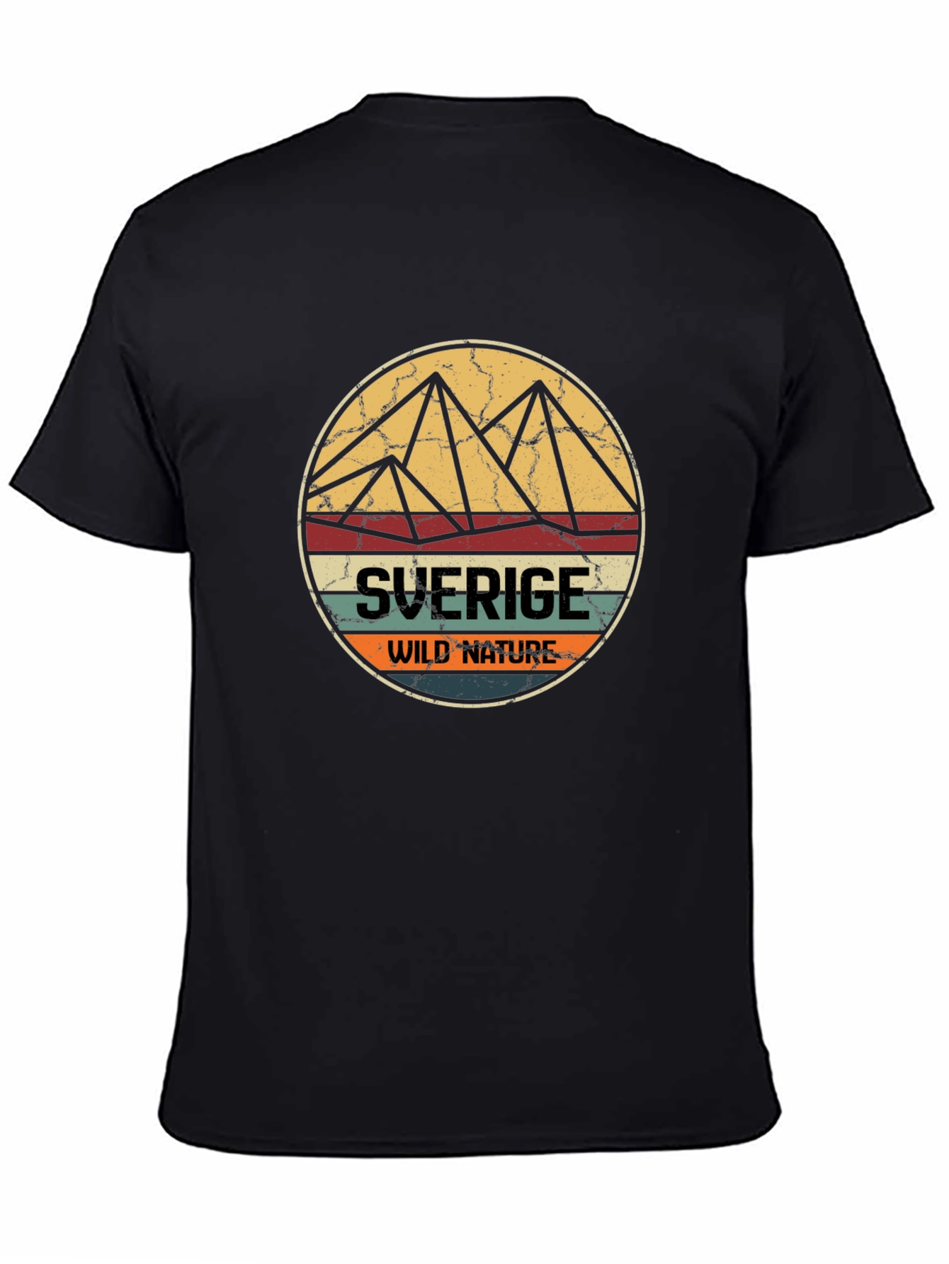 Sverige Wild Nature T-Shirt - Black