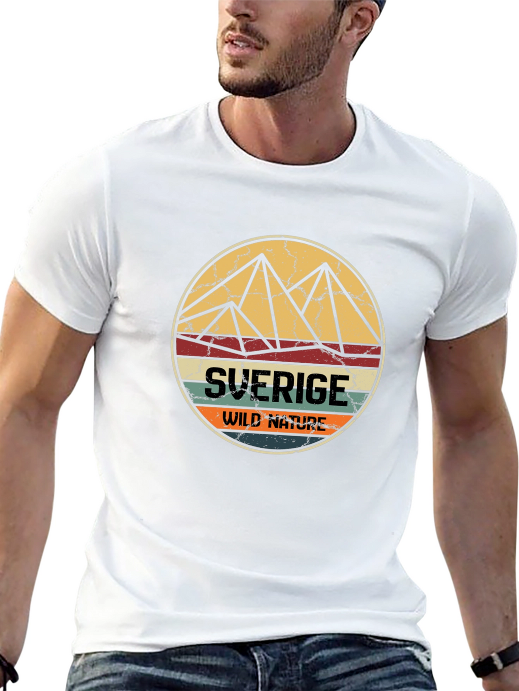 Sverige Wild Nature T-Shirt - Black