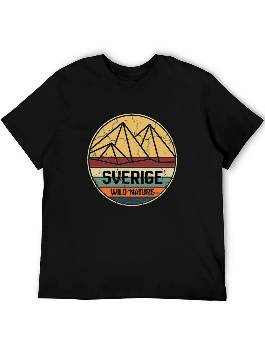 Sverige Wild Nature T-Shirt - Black