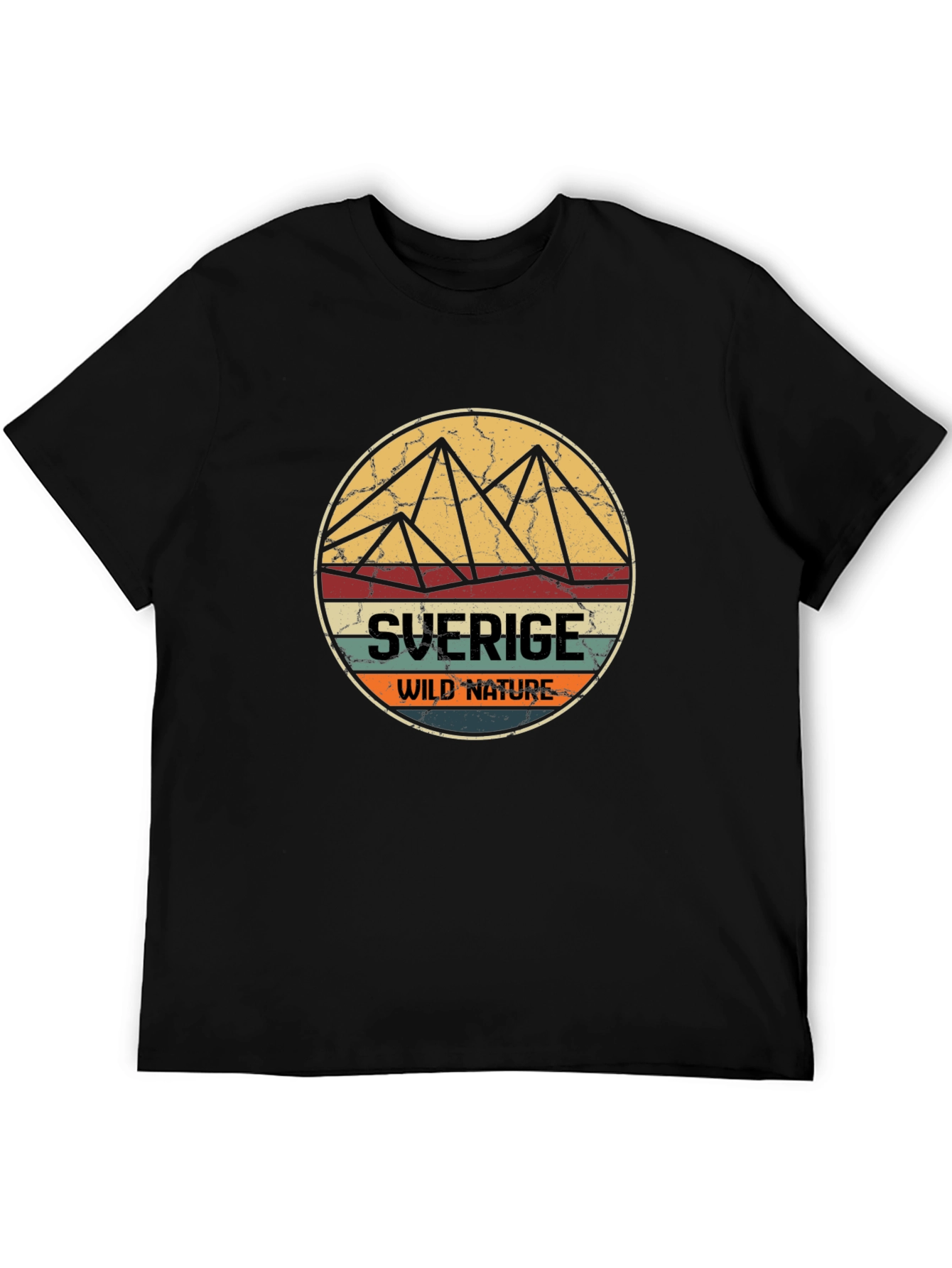 Sverige Wild Nature T-Shirt - Black