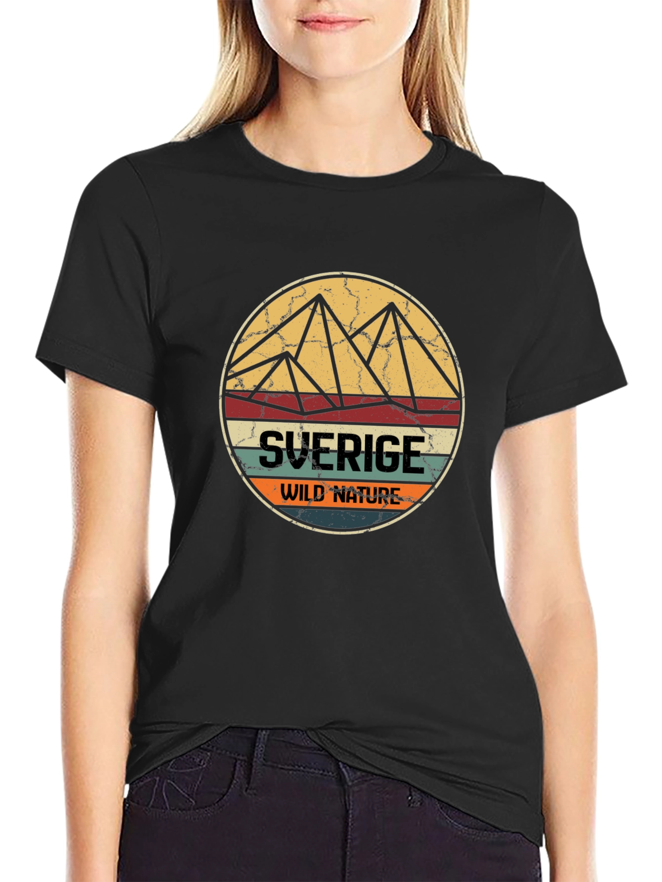 Sverige Wild Nature T-Shirt - Black