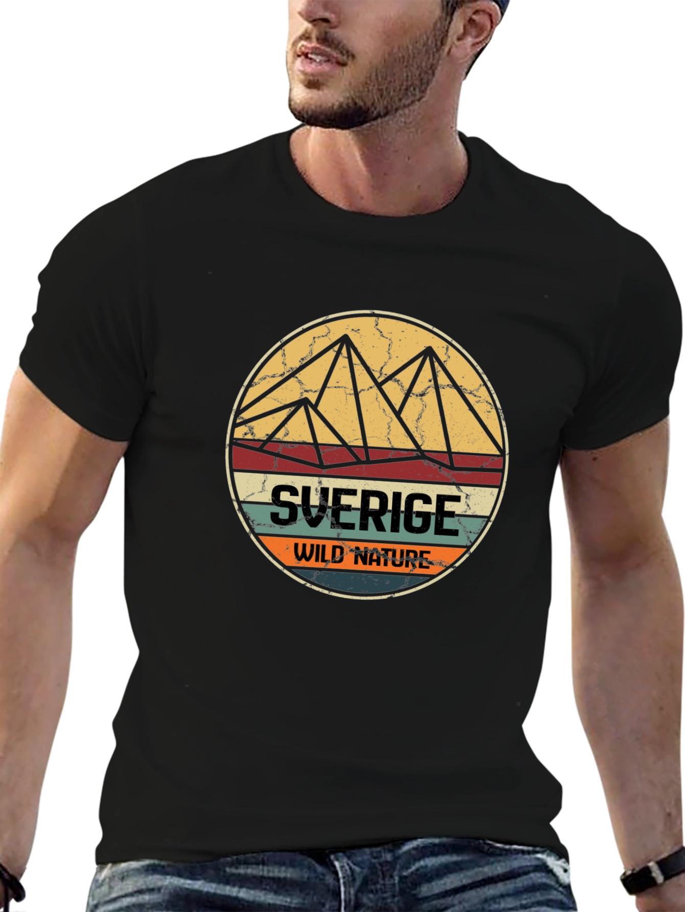 Sverige Wild Nature T-Shirt - Black