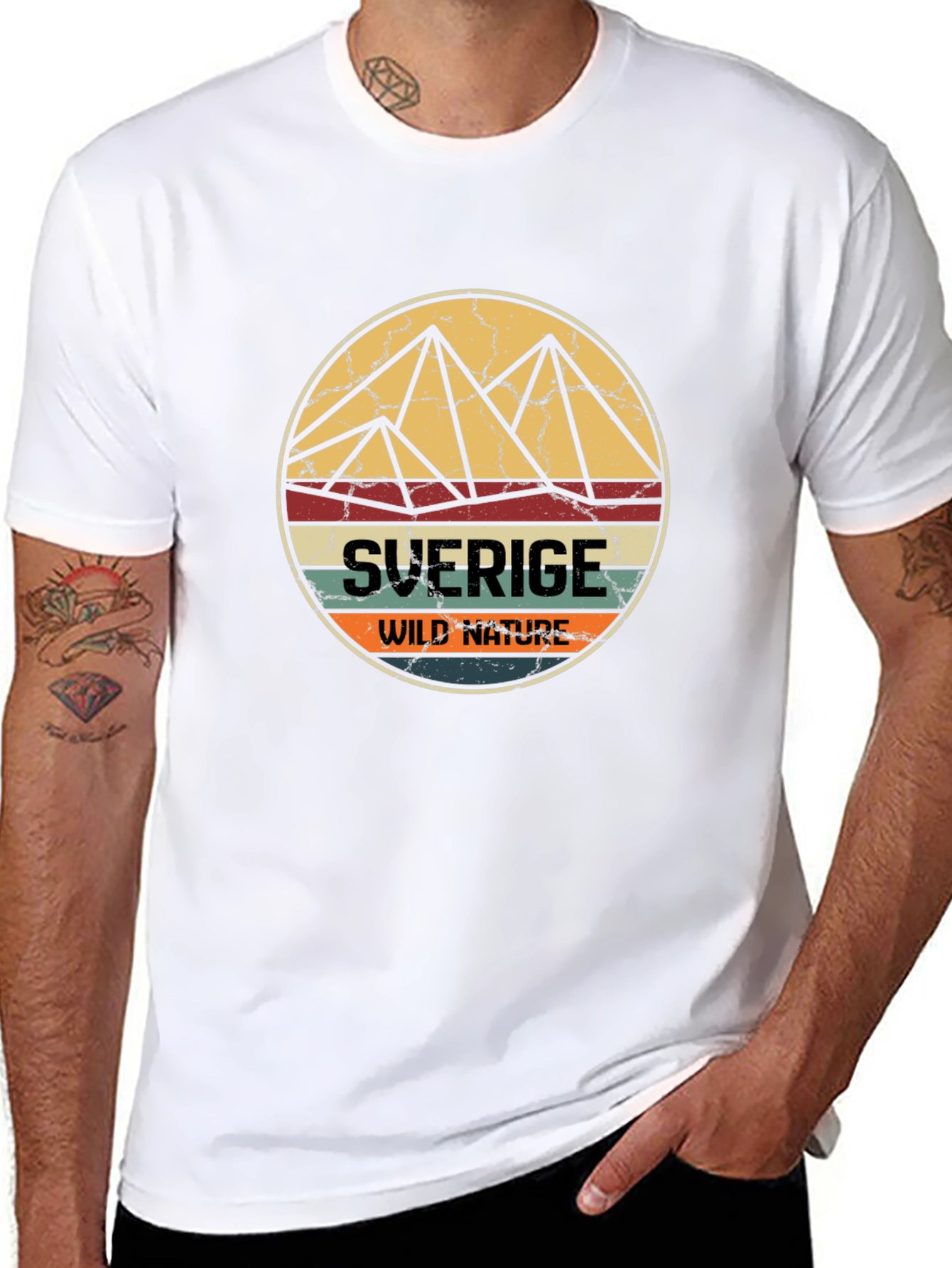 Sverige Wild Nature T-Shirt - Black