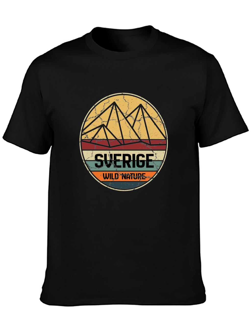 Sverige Wild Nature T-Shirt - Black