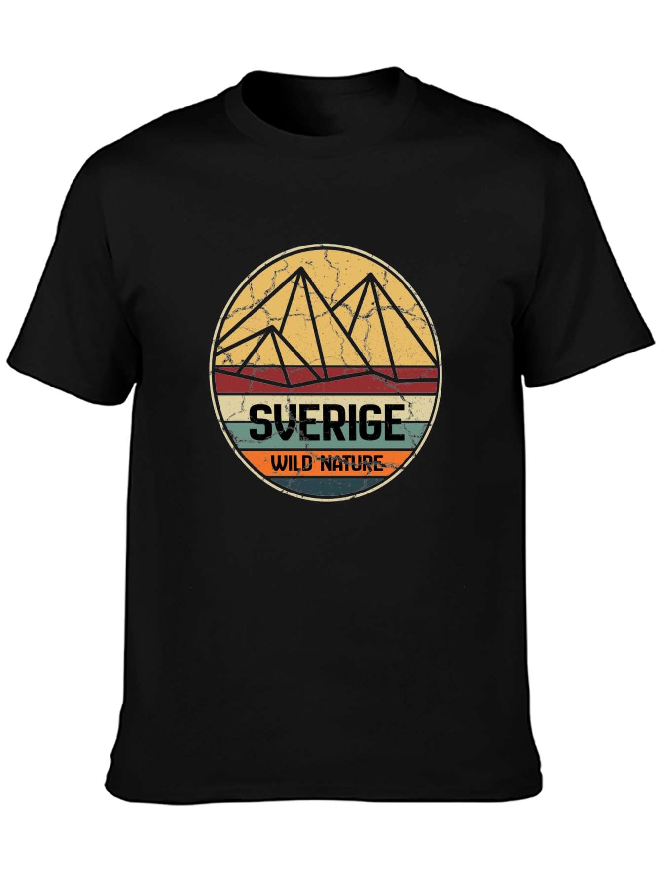 Sverige Wild Nature T-Shirt - Black