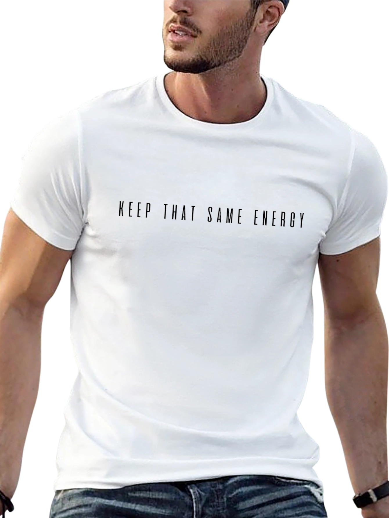 Keep That Same Energy Black Crew Neck T-Shirt